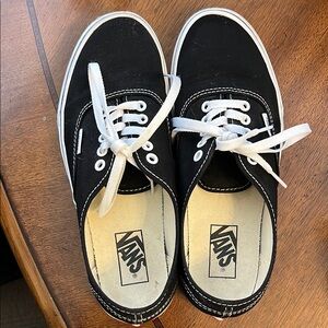 Vans Black Canvas Sneakers
